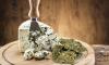 Blue Cheese bud on chopping board