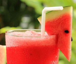 Fresh watermelon smoothie
