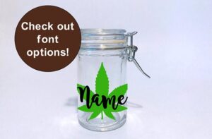 Customized weed jar