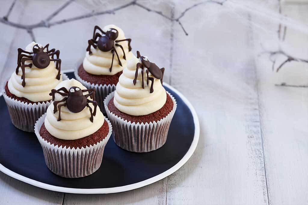 halloween cannabis infused cupcake