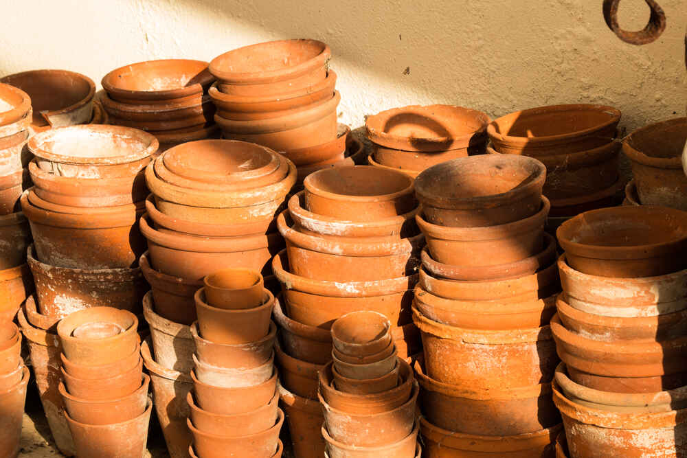 terracota pots