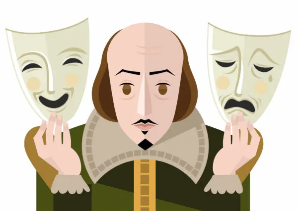 Cartoon of Shakespeare